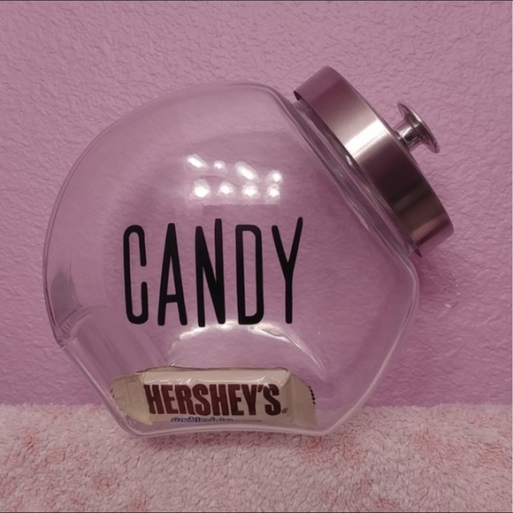 "Candy" Clear Glass Penny Jar with Metal Lid - Picture 6 of 6